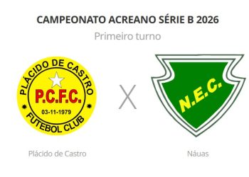 Plácido de Castro x Náuas: escalações prováveis, desfalques, arbitragem e onde acompanhar
