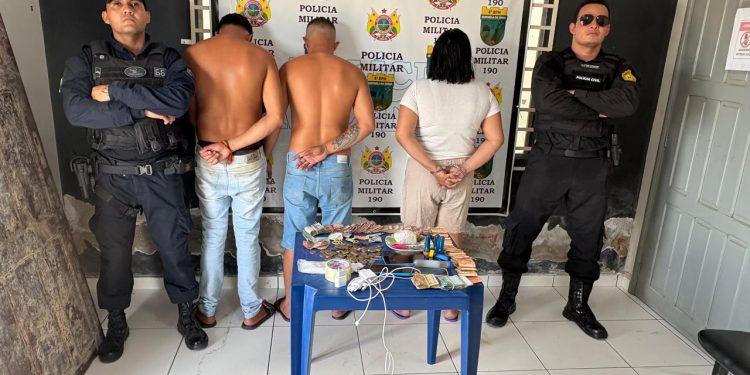 Ação conjunta prende três pessoas e apreende drogas e R$ 8 mil em Marechal Thaumaturgo