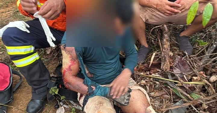 Trabalhador sofre descarga elétrica durante troca de transformador e é resgatado de poste em Mâncio Lima